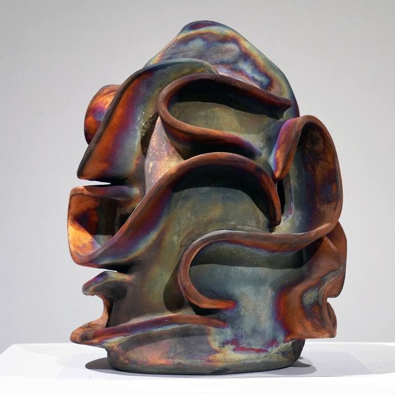 Original Abstract Expressionism Abstract Sculpture by Adil Ghani
