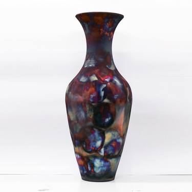 37.5" Grand Floor Vase 705 Raku Ceramic Pottery thumb