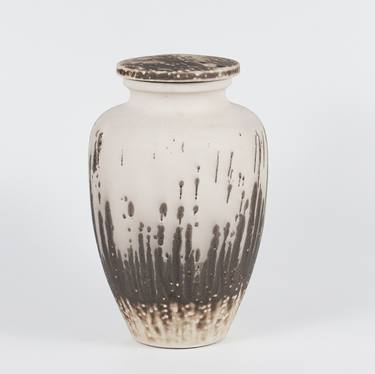 Omoide Urn Raku Ceramic Pottery 170 cubic inches S/N8000029 thumb