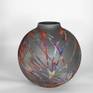 11 inch Raku Large Globe Vase