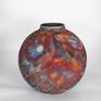 11 inch Raku Large Globe Vase