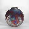 11 inch Raku Large Globe Vase