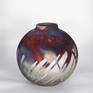 11 inch Raku Large Globe Vase