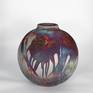 11 inch Raku Large Globe Vase