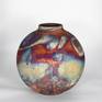 11 inch Raku Large Globe Vase