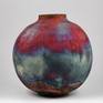 11 inch Raku Large Globe Vase