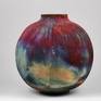 11 inch Raku Large Globe Vase