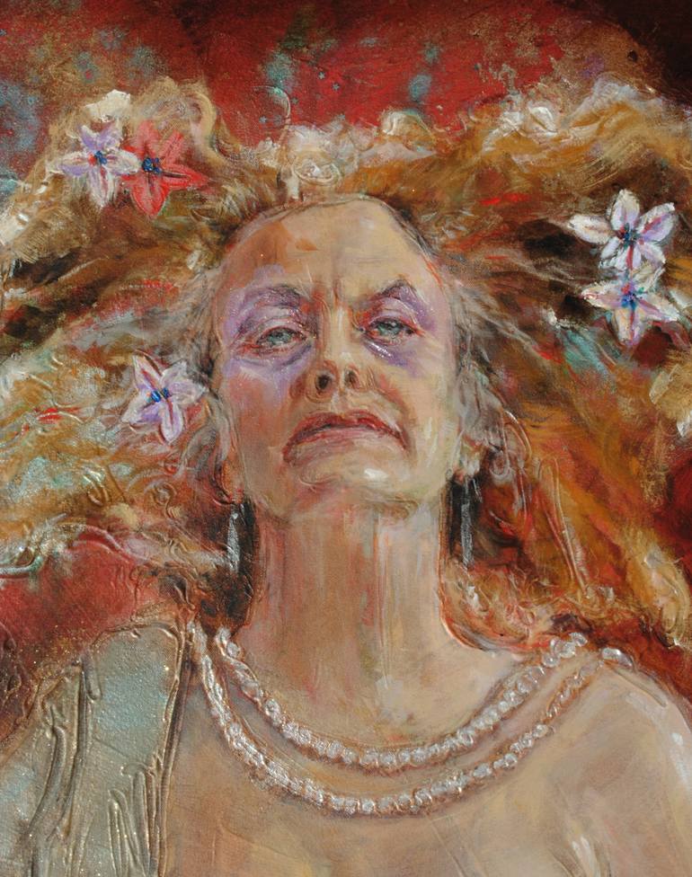 Original Figurative Nude Painting by Mollie Kellogg