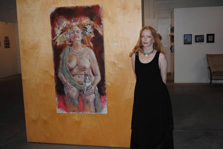 Original Figurative Nude Painting by Mollie Kellogg