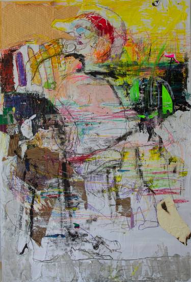 Original Abstract Expressionism Abstract Mixed Media by Caminante Andante