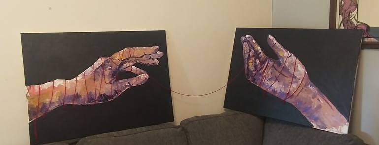 Original Figurative Love Painting by Jess Distill