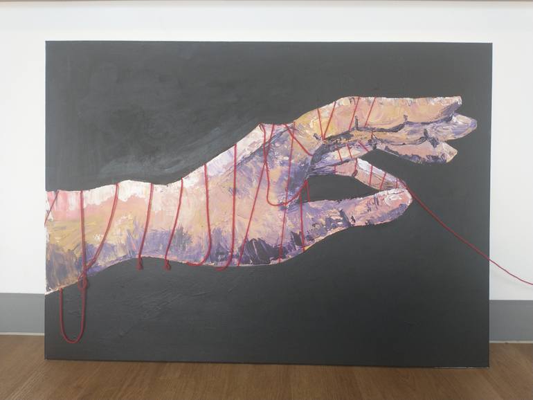 Original Figurative Love Painting by Jess Distill