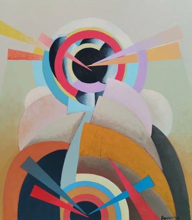 Original Contemporary Geometric Paintings by Victor Popov