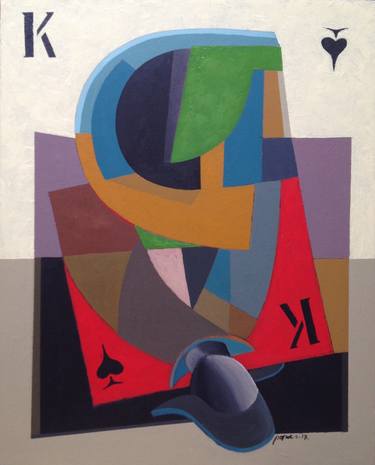 Original Cubism Geometric Paintings by Victor Popov