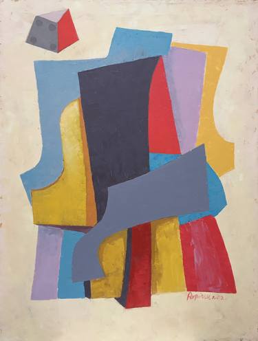 Original Cubism Geometric Paintings by Victor Popov