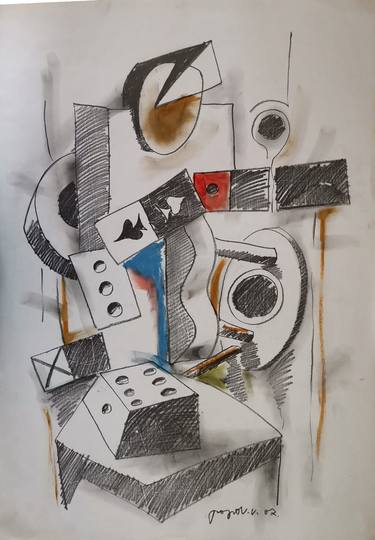 Print of Cubism Geometric Drawings by Victor Popov