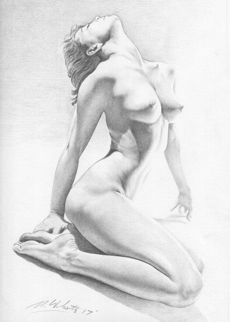 Nude #1 Drawing by Michael Walcott | Saatchi Art