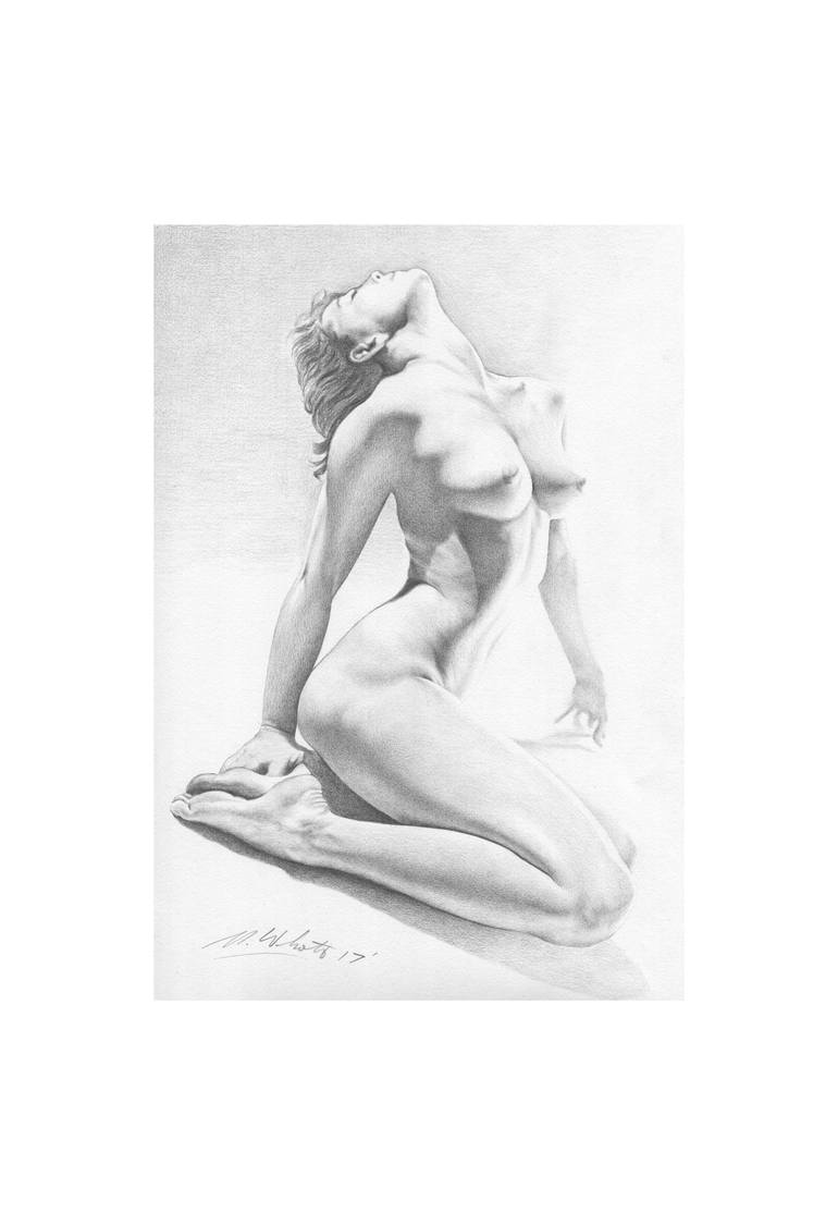 Nude #1 Drawing by Michael Walcott | Saatchi Art