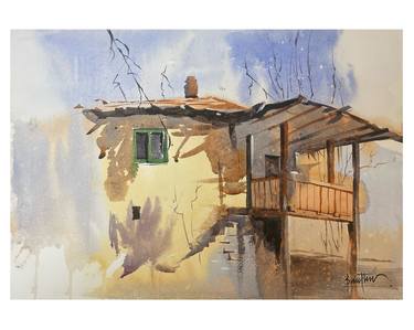 Original Documentary Architecture Paintings by santhu govind