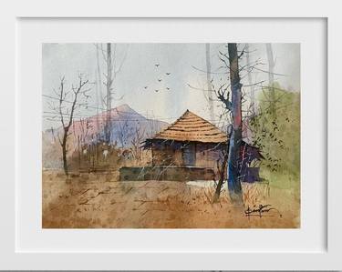 Original Fine Art Landscape Paintings by santhu govind