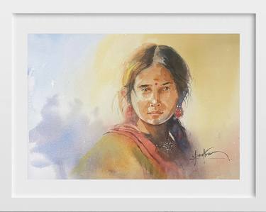 Print of Portrait Paintings by santhu govind