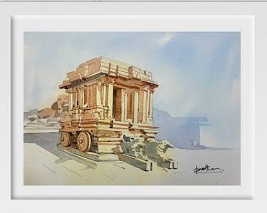 Print of Art Deco Architecture Paintings by santhu govind