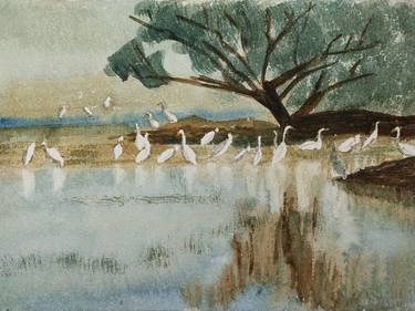 Original Impressionism Nature Painting by Kartika CH