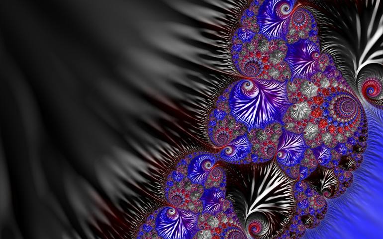 Original Minimalism Abstract Digital by Fractal Art By Nitisara
