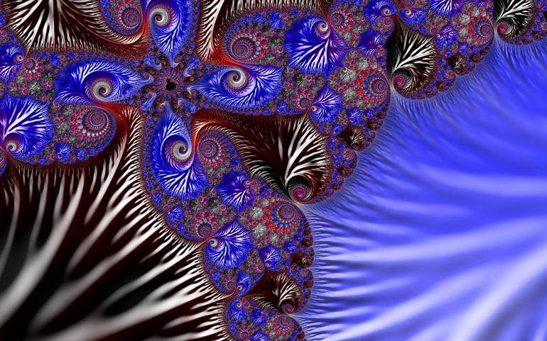 Original Minimalism Abstract Digital by Fractal Art By Nitisara