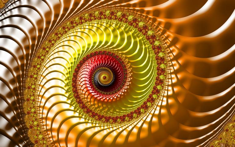 Original Expressionism Abstract Digital by Fractal Art By Nitisara