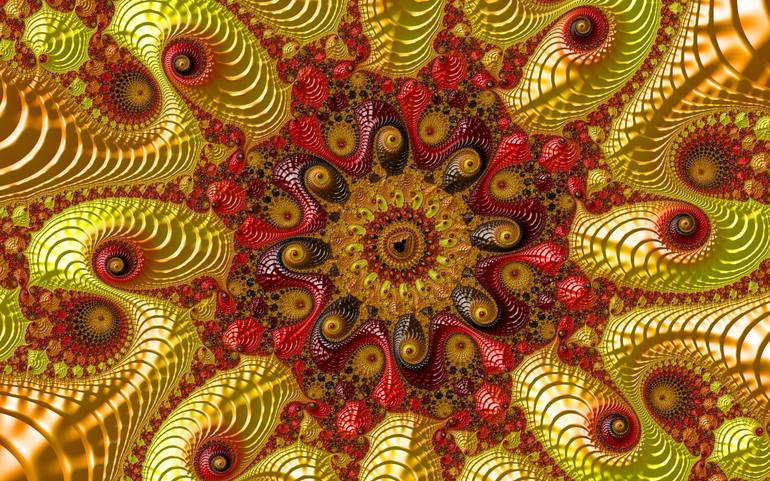 Original Expressionism Abstract Digital by Fractal Art By Nitisara