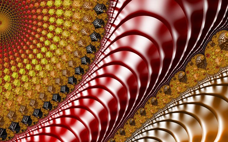 Original Expressionism Abstract Digital by Fractal Art By Nitisara