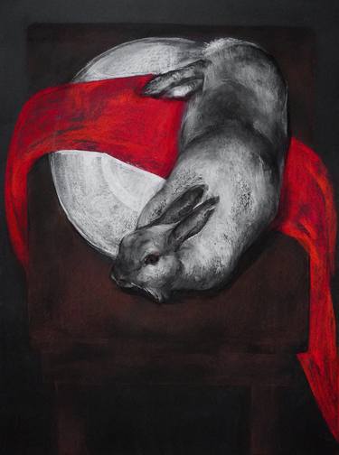 Original Realism Animal Drawing by Daniela NemțAnu