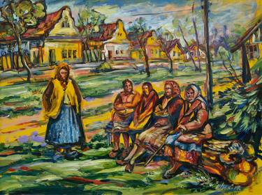 Original Fine Art Rural life Paintings by Smiljana Šalgo
