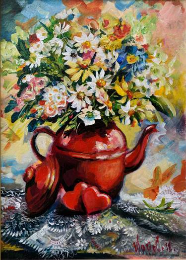 Original Impressionism Floral Paintings by Smiljana Šalgo