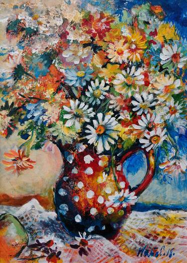 Original Impressionism Floral Paintings by Smiljana Šalgo
