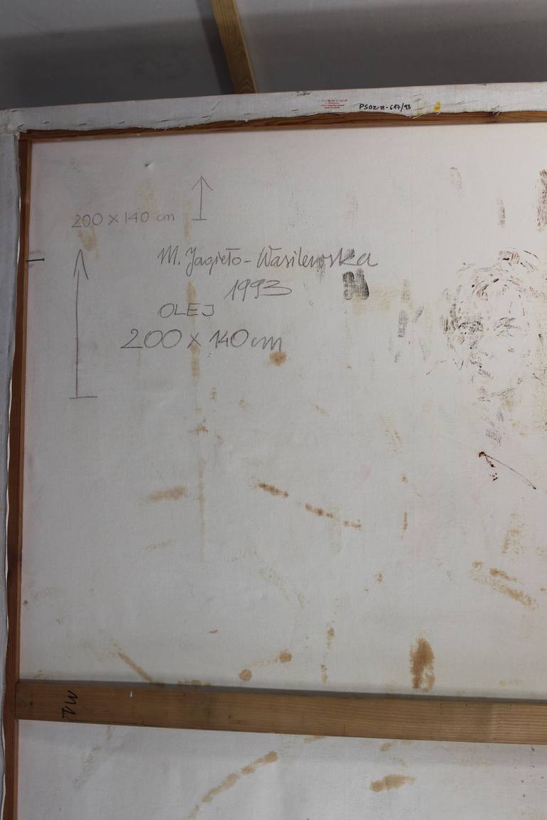 Original Abstract Expressionism Men Painting by Marzena Jagiello