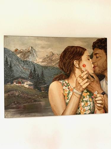 Original Figurative Love Paintings by Ana Götz
