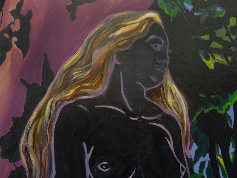 Original Expressionism Nude Painting by Alice Brasser