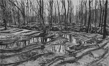 Original Landscape Drawings by Alice Brasser