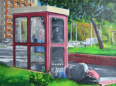 Original Photorealism Cities Paintings by ZOLTAN CSOMOS