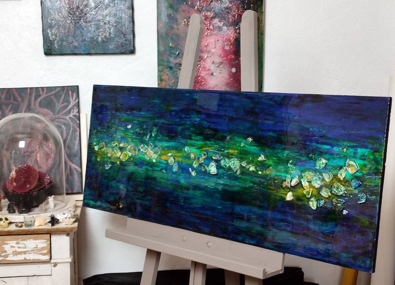 Original Contemporary Abstract Painting by S C