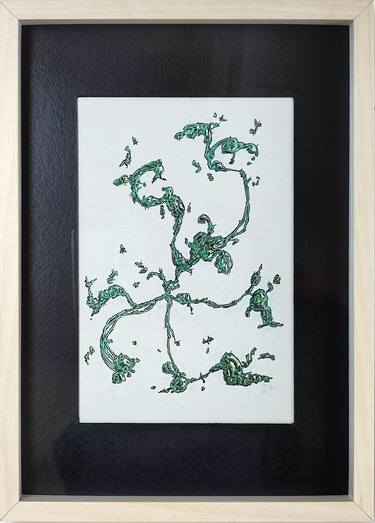 Original Abstract Animal Drawings by S C