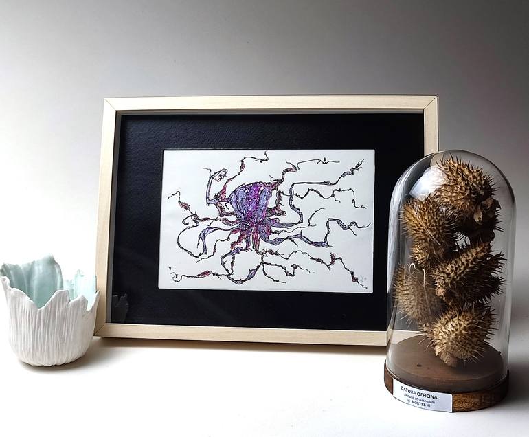 Original Abstract Nature Drawing by S C