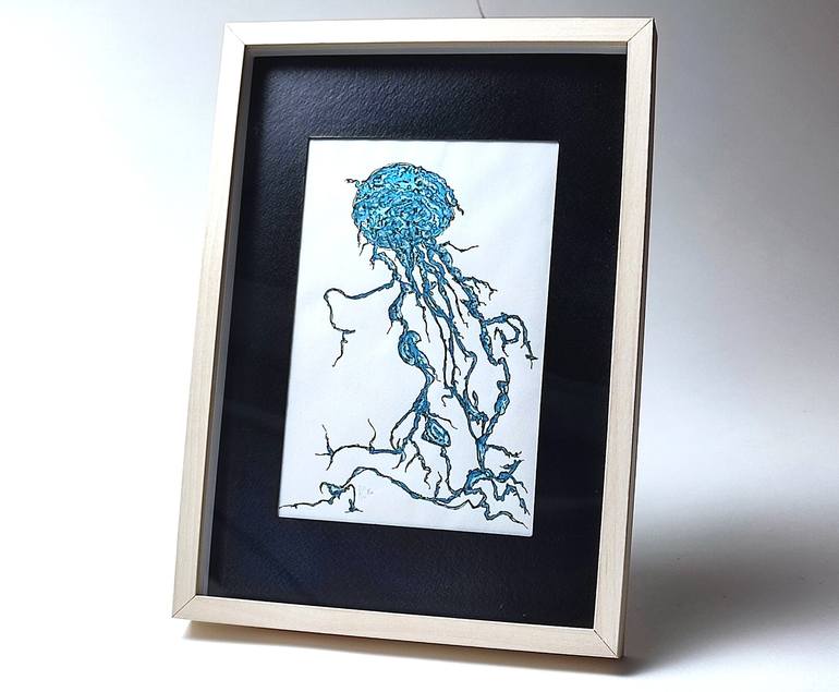 Original Abstract Nature Drawing by S C