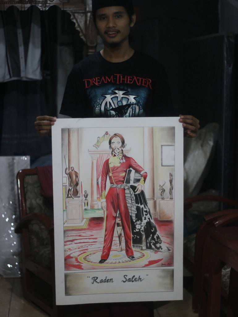 Original Realism People Drawing by M Jamalullail Anwar