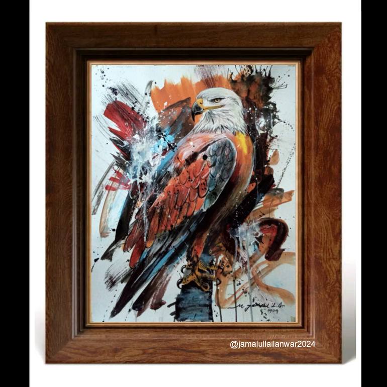 Original Abstract Animal Painting by M Jamalullail Anwar