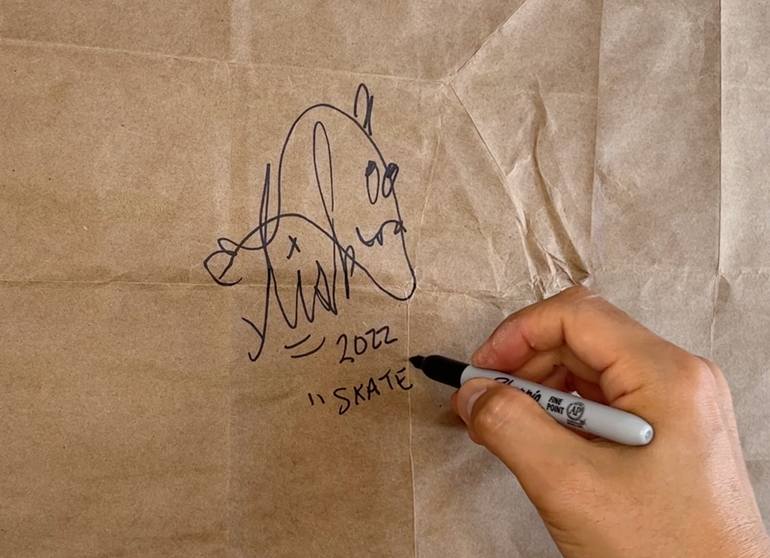 Original Conceptual Floral Painting by Tist One