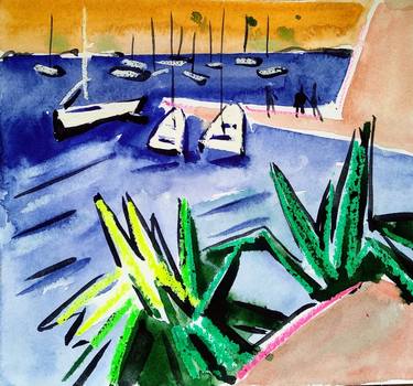 Print of Boat Drawings by Olesia Lishaieva