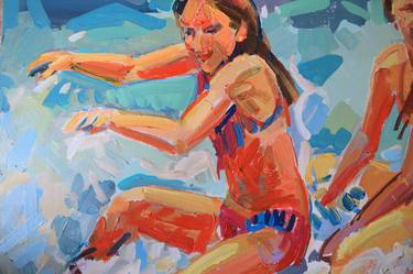 Print of Beach Paintings by Olesia Lishaieva